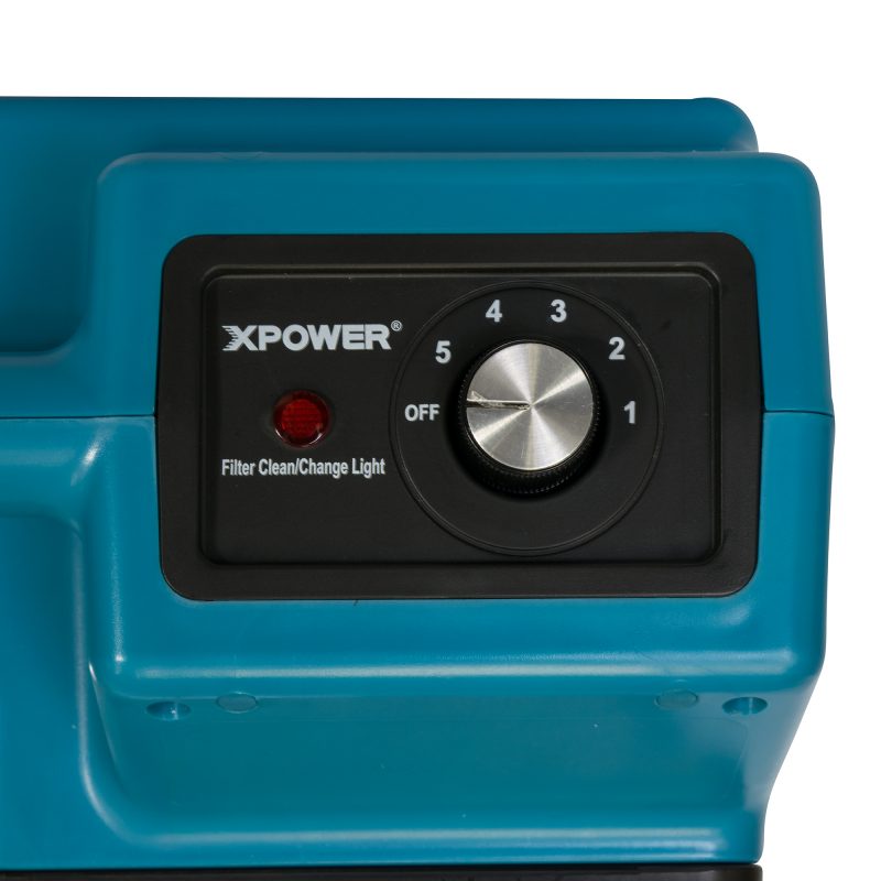 XPOWER X-2580 Professional 4-Stage Mini HEPA Air Scrubber With Activated Carbon Charcoal Filter (1/2 HP) - 550 CFM