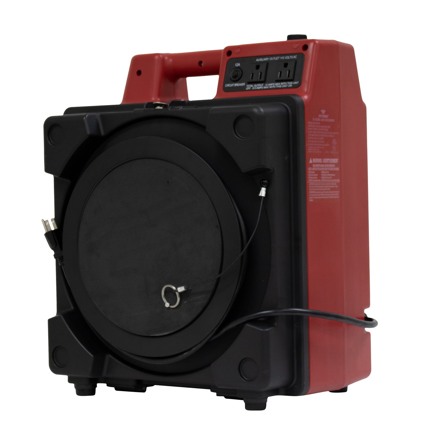 XPOWER X-2480A Professional 3-Stage Mini HEPA Air Scrubber (1/2 HP) - 550 CFM