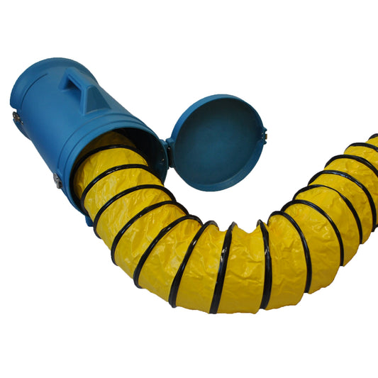 XPOWER 8DHC25 Ducting Hose With Carrier - 8 Inch Diameter 25 Ft. (For X-8 Confined Space Fan)