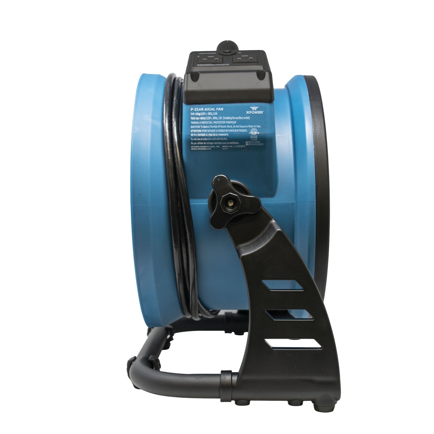 XPOWER P-21AR Mini Axial Fan Air Mover - 1100 CFM