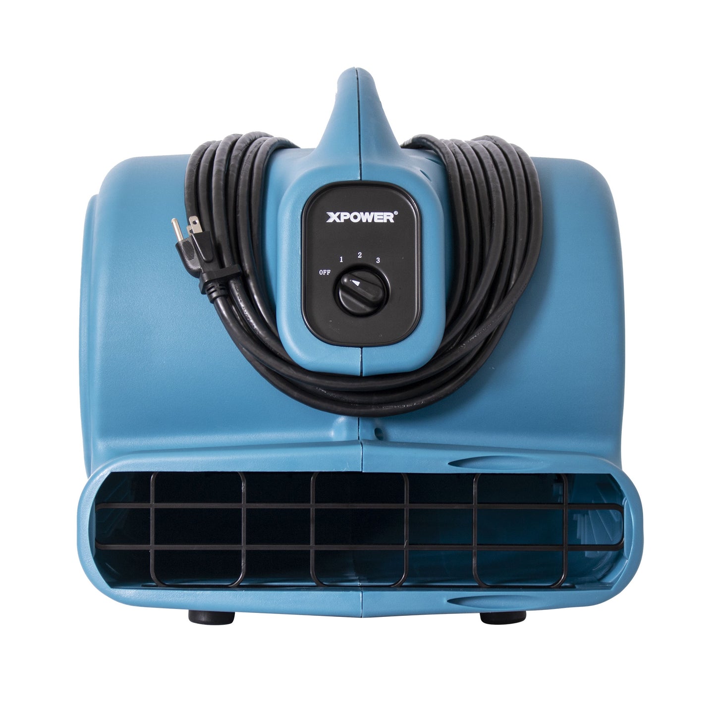 XPOWER P-600A Air Mover with GFCI Daisy Chain (1/3 HP) - 2600 CFM Polypropylene Plastic