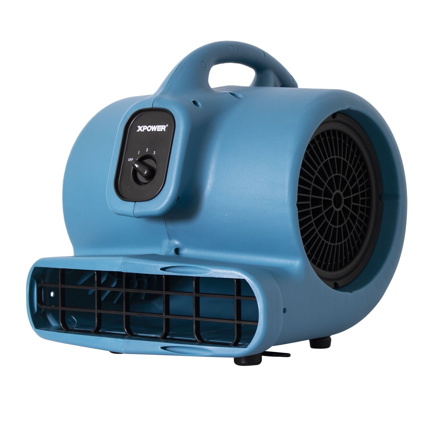 XPOWER P-600A Air Mover with GFCI Daisy Chain (1/3 HP) - 2600 CFM Polypropylene Plastic