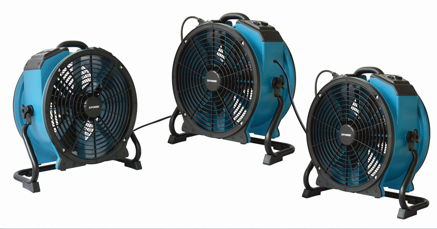 XPOWER X-47ATR Professional Sealed Motor Axial Fan (1/3 HP) - 3600 CFM