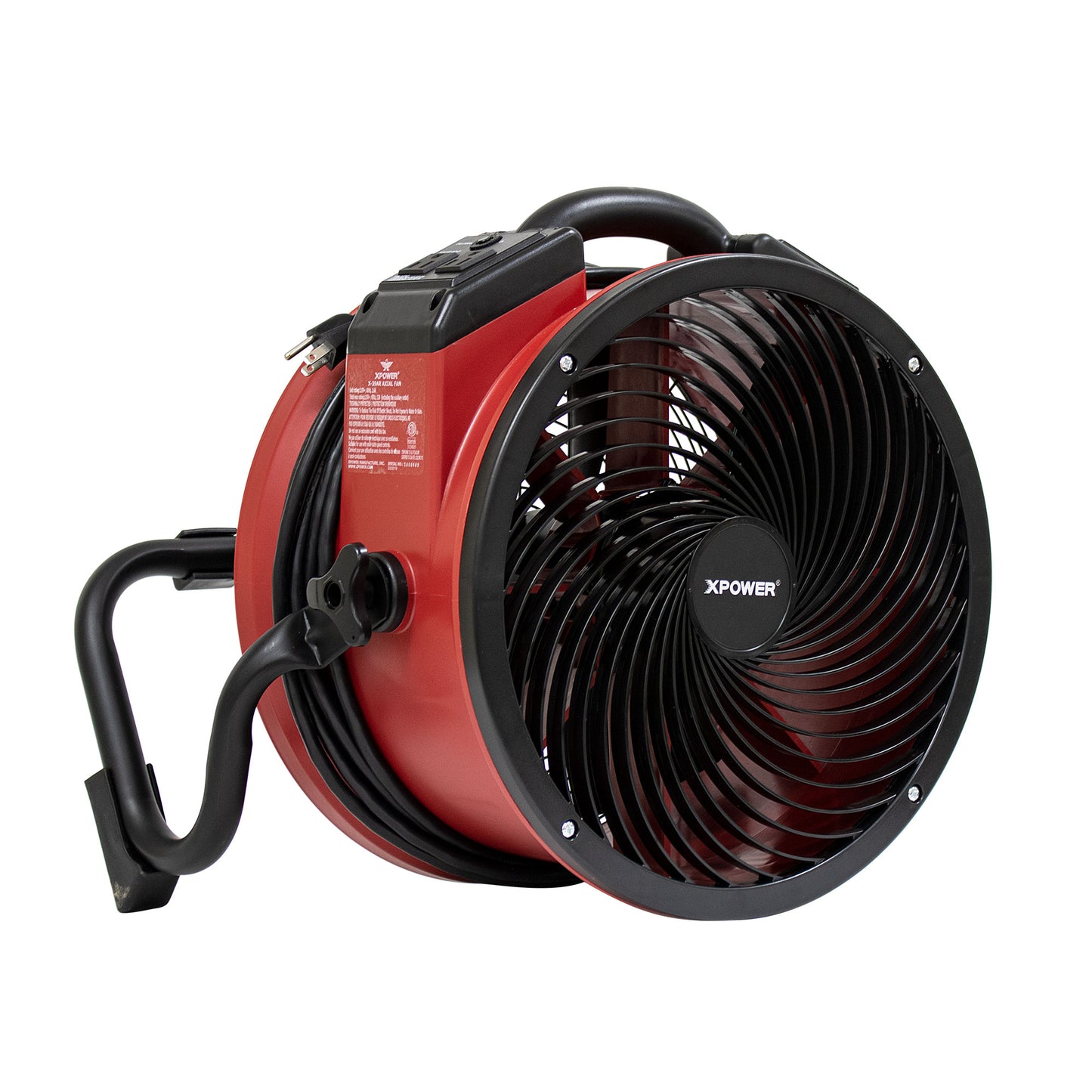 XPOWER X-39AR Professional Sealed Motor Axial Fan (1/4 HP) - 2100 CFM