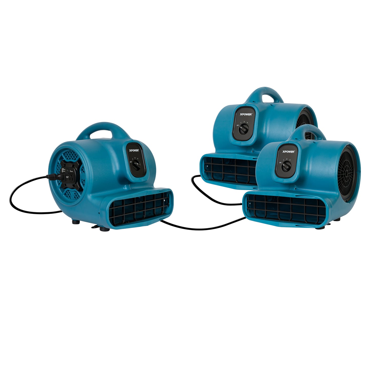 XPOWER X-400A Industrial Air Mover with Daisy Chain (1/4 HP) - 1600 CFM